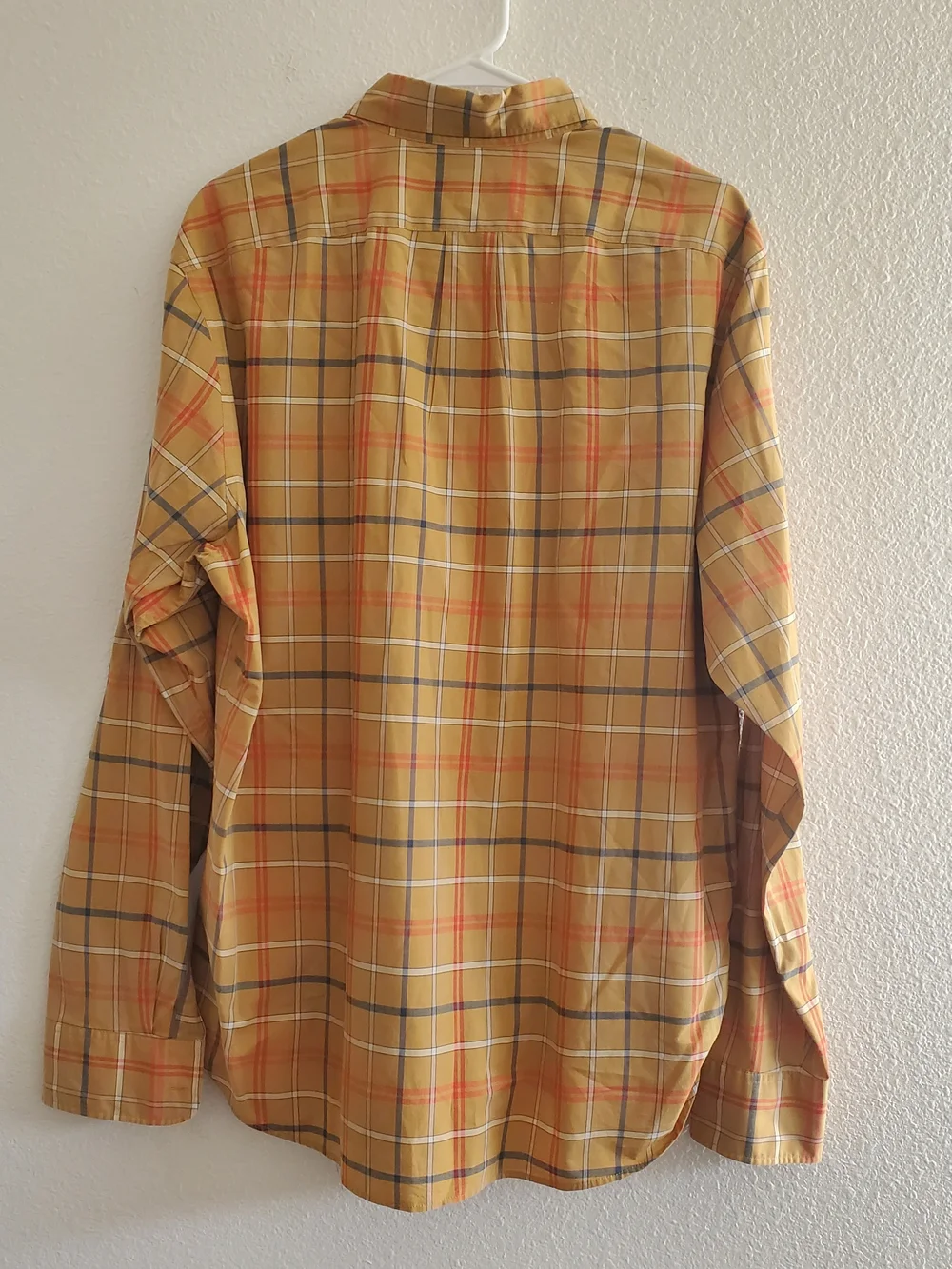 J. Crew Secret Wash Shirting Organic Cotton Men's Plaid Button-Down Shirt